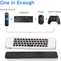 Miniatyrbild 2 av 2: W3 Air Mouse 4-i-1 W3 Röststyrning 2.4g Trådlös Fjärrkontroll för Nvidia Shield/Android Tv Box/PC/Projektor/HTPC/Allt-i-ett PC