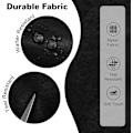 Miniatyrbillede 7 af 8: Foldbar, pakkebar vandrerygsæk - Våd - Tør adskillelseslomme, Multi - Formål Gym & Udendørs Daypack til mænd og kvinder Ideel til Adv Black 29*16*45