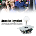 Pikkukuva 4 / 5: Arcade-joystick-peliohjain DIY-joystick Arcade-peli Taistelutikku Vaihto-osat Pin-piirilevy Ball Head Transparent