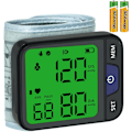 Miniatyrbillede 1 af 7: Håndledsblodtryksmonitor LCD-skærm, håndledsblodtryksmanchet 120x2 aflæsningshukommelse håndledsblodtryksmonitor med bæretaske