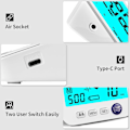 Miniatyrbild 5 av 6: Blodtrycksmätare Överarm Stor LED-bakgrundsbelyst skärm 1000 set minne Automatisk digital BP-maskin Justerbar BP-manschett