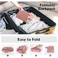 Miniatyrbillede 6 af 7: Foldbar, pakkebar vandrerygsæk - Våd - Tør adskillelseslomme, Multi - Formål Gym & Udendørs Daypack til mænd og kvinder Ideel til Adv Pink 29*16*45