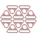Miniatyrbilde 6 av 6: 10 stk justerbar spenne 38mm sinklegering materiale multifunksjonell lett bærbar bagasjetilbehør Rose Gold
