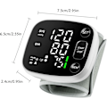 Miniatyrbild 8 av 8: Blodtrycksmätare för hemmet Uppladdningsbar blodtrycksmanschett Handledd Digital BP-maskin med LED-bakgrundsbelyst display, röstmeddelande, 240 minne