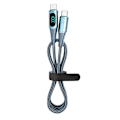 Miniatyrbilde 1 av 4: Hurtiglading datakabel PD LED digital display USB datalinje for bærbar PC nettbrett telefon 6,6 fot Blue