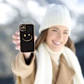 Pikkukuva 7 / 7: Suunniteltu iPhone 11ProMax -kotelolle - Pehmeä TPU-puhelinkotelo hymynaamakuviolla, kameran linssisuojauksella ja korotetulla vahvistuksella