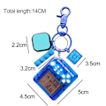 Pikkukuva 2 / 5: Mini Retro-pelilaatikko lapsille 26 in 1 Mini Classic Handheld -pelilaite avaimenperällä Kannettava pulmapelilelu Syntymäpäivälahja Blue