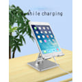 Miniatyrbillede 6 af 9: Tablet PC Stand Aluminiumlegering Foldbar Bærbar Forhøjet Stand Velegnet til IPad Computer Lazy Desktop Stand