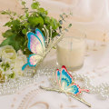 Miniatyrbilde 8 av 8: Sommerfugl hårklemme for kvinner, 2 stk store sklisikre sterke metall sommerfugl hårklemmer glitrende hold hårklemme A-Butterfly