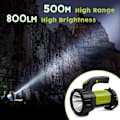 Miniatyrbild 3 av 6: AlpsWolf Uppladdningsbar Campinglykta - 800LM LED, 3600mAh Batteri 2 - i - 1 Spotlight & Lykta för Nödsituationer Vandring & Strömavbrott green