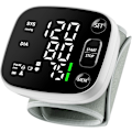 Miniatyrbild 1 av 8: Blodtrycksmätare för hemmet Uppladdningsbar blodtrycksmanschett Handledd Digital BP-maskin med LED-bakgrundsbelyst display, röstmeddelande, 240 minne