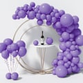 Miniatyrbilde 1 av 7: 130 stk lilla ballonger i forskjellige størrelser 18\" 12\" 10\" 5\" ballongbue sett perfekt for bursdagsfest, konfirmasjon, babyshower, bryllup, dekorasjon Purple