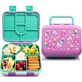 Pikkukuva 1 / 6: 32oz 6-lokeroinen lasten Bento-välipalalaatikko - Tiivis, BPA-vapaa lounasrasia irrotettavalla tarjottimella, mikroaaltouunin ja astianpesukoneen kestävä pink
