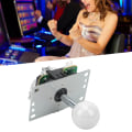 Miniatyrbilde 2 av 5: Arcade Joystick Gamepad DIY Joystick Arcade Game Fighting Stick Reservedeler Pin Kretskort Ball Head White