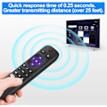 Miniatyrbild 4 av 7: 2-pack ersättningsfjärrkontroller för Roku TV, infraröd fjärrkontroll ENDAST för TV, INTE för andra Roku-enheter style 2