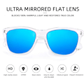 Miniatyrbillede 4 af 8: Womens Solbriller UV400 Spejlede Linser, Perfekt til Udendørs, Ferie, Kørsel Crystal Blue