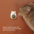 Miniatyrbild 4 av 7: Catnip väggbollar söta tecknade säkra friska tänder rengöring 360° roterbar multifunktionell ätbar katt leksaker för inomhus Yellow