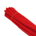 Miniatyrbillede 2 af 5: 100 stk. Rørrensere Fleksible Bøjelige Ren Farve Polyester Chenille Stænger DIY Børns Tidlige Uddannelse Håndlavede Legetøj Red