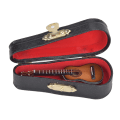 Miniatyrbild 5 av 5: Miniatyr Klassisk Gitarr Modell Mini Trä Gitarr Skrivbordsdekoration Prydnader Coffee