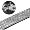 Miniatyrbilde 5 av 9: Rhinestone Hundehalsbånd, Søt Blendende Glitrende Mykt Semsket Skinn Hundehalsbånd Rhinestone Halsbånd Krystall Diamant Kjæledyr Hunde Valp Halsbånd (XXS, Mørk Blå) Dark Blue XX-Small