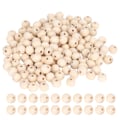 Pikkukuva 5 / 5: 5 Pussia Puuhelmet Pyöreä Käsityö DIY Viimeistelemätön Käsityötarvikkeet 4mm/6mm/8mm/10mm 100Pcs 10 mm
