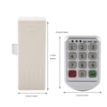 Miniatyrbillede 5 af 5: ABS Plastpanel Digital Elektronisk Intelligent Kodetastatur Nummer Kabinet Dør Kode Lås