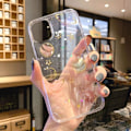 Miniatyrbild 2 av 7: Skal för iPhone 11 Planet, Klar Mjuk TPU Flexibel Gummi Universum Regnbåge Planet Stjärna Design Skal för iPhone 11 (Planet)