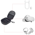 Miniatyrbild 6 av 6: VR-glasögon förvaringslåda EVA-påse förvaringsväska bärväska bärbar VR-glasögon stöttålig dragkedjeväska kompatibel med Oculus Quest 2