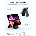 Miniatyrbild 2 av 5: Justerbart Tabletstativ Telefonhållare Vikbart iPad Galaxy Tab Huawei MatePad Surface (Svart)