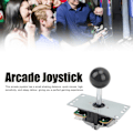 Pikkukuva 4 / 5: Arcade-joystick-peliohjain DIY-joystick Arcade-peli Taistelutikku Vaihto-osat Pin-piirilevy Ball Head Black