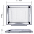 Miniatyrbild 2 av 7: Ventilerat Ergonomiskt Laptopställ med Justerbar Höjd, Universell Passform för de Flesta 16\" Bärbara Datorer, Stabilt Skrivbordsstativ för Förbättrad Po Silver