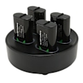 Miniatyrbild 1 av 5: Laddningsbar batteriladdare 4 X1200mAh högkapacitets reservbatteri för X ONE för X Series spelkontroller