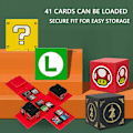 Miniatyrbild 7 av 7: Kompatibel med Nintendo Switch, Extra Large Capacity Switch Game Case, Uppgraderad 41 Slots Switch Game Card Storage Box, Press to Unfold Fun Card Case Q Yellow
