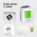 Miniatyrbillede 7 af 7: Håndledsblodtryksmonitor, håndledsmanchetmonitor automatisk armbånd digital justerbar hjemme-BP med stort LCD-display blodtryksapparat, butikker White
