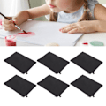Miniatyrbillede 1 af 5: 10 stk. Canvas Kosmetikpung med Sort Lanyard Bærbar Multifunktionel Blank DIY Craft Taske til Rejse Makeup Taske Black