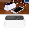 Miniatyrbilde 1 av 6: 8-porters USB-ladestasjon Hurtiglading Port USB-ladestasjon med LED-skjerm for flere enheter Smarttelefoner Nettbrett 100-240V EU-plugg