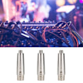 Miniatyrbillede 1 af 5: 3 stk. RCA-hunstik til 3-bens XLR-hunstik-stik Audio-stikadapter Konvertering Adapter Zinklegering