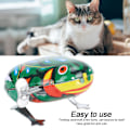 Miniatyrbillede 3 af 6: 5 stk. urværk kæledyr legetøj jernplade frøer egnet til kat hund leg tilbehør (urværk fjeder halvautomatiske frøer)