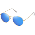 Pikkukuva 2 / 6: Pienet pyöreät polarisoidut aurinkolasit naisille ja miehille, klassiset vintage-retrovarjostimet UV400 Gold Blue
