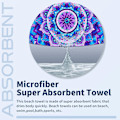Miniatyrbild 6 av 7: Mikrofiber Sandfri Strandhandduk Snabbtorkande Superabsorberande Överdimensionerad Extra Stor Tunn Lättviktshandduk Rese Pool Simning Bad Ca