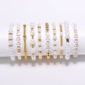Miniatyrbillede 8 af 8: Julegaveperler til armbåndssæt til fremstilling af smykker DIY-perler til smykkefremstillingssæt til voksne charms til armbåndssnore krystalperler til armbånd White