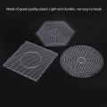 Miniatyrbillede 6 af 6: 3 stk. perleplader i plast, sikringsplader, børns håndværksskabelon, firkantet, rund, sekskantet, 5 mm, stor