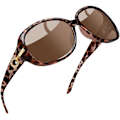 Miniatyrbild 1 av 5: Jackie Solglasögon Överdimensionerade Nyanser för Kvinnor Trendiga Stora Rektangulära Solglasögon UV-skydd Solglasögon tortoise Shell Brown