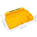 Miniatyrbilde 6 av 7: Visuell styring av lockout-tagout-stasjon 5 Lock Bit Covered Lockout-tagout-stasjon for industri