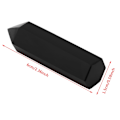 Miniatyrbillede 6 af 7: 1 stk. Naturlig sort obsidian krystal sten spids helbredende hexagonal stav søjle