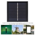Miniatyrbillede 3 af 7: Bærbar 0,6W 3V Polysilicium Solpanel Niveau A Solcelleopladningspanel Modul til Solhavebelysning