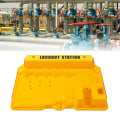 Miniatyrbilde 1 av 7: Visuell styring av lockout-tagout-stasjon 5 Lock Bit Covered Lockout-tagout-stasjon for industri