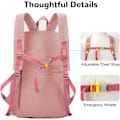 Miniatyrbillede 5 af 7: Foldbar, pakkebar vandrerygsæk - Våd - Tør adskillelseslomme, Multi - Formål Gym & Udendørs Daypack til mænd og kvinder Ideel til Adv Pink 29*16*45