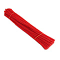 Miniatyrbillede 1 af 5: 100 stk. Rørrensere Fleksible Bøjelige Ren Farve Polyester Chenille Stænger DIY Børns Tidlige Uddannelse Håndlavede Legetøj Red