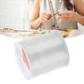 Miniatyrbillede 1 af 5: Perletråd 109yd Lang 0,03in Diameter Elastisk Fiber Klar Farve Krystaltråd til Smykkefremstilling DIY